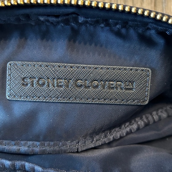 Stoney Clover Lane Navy Classic Slim Pouch Monogrammed with Capital Letter A - Picture 4 of 5